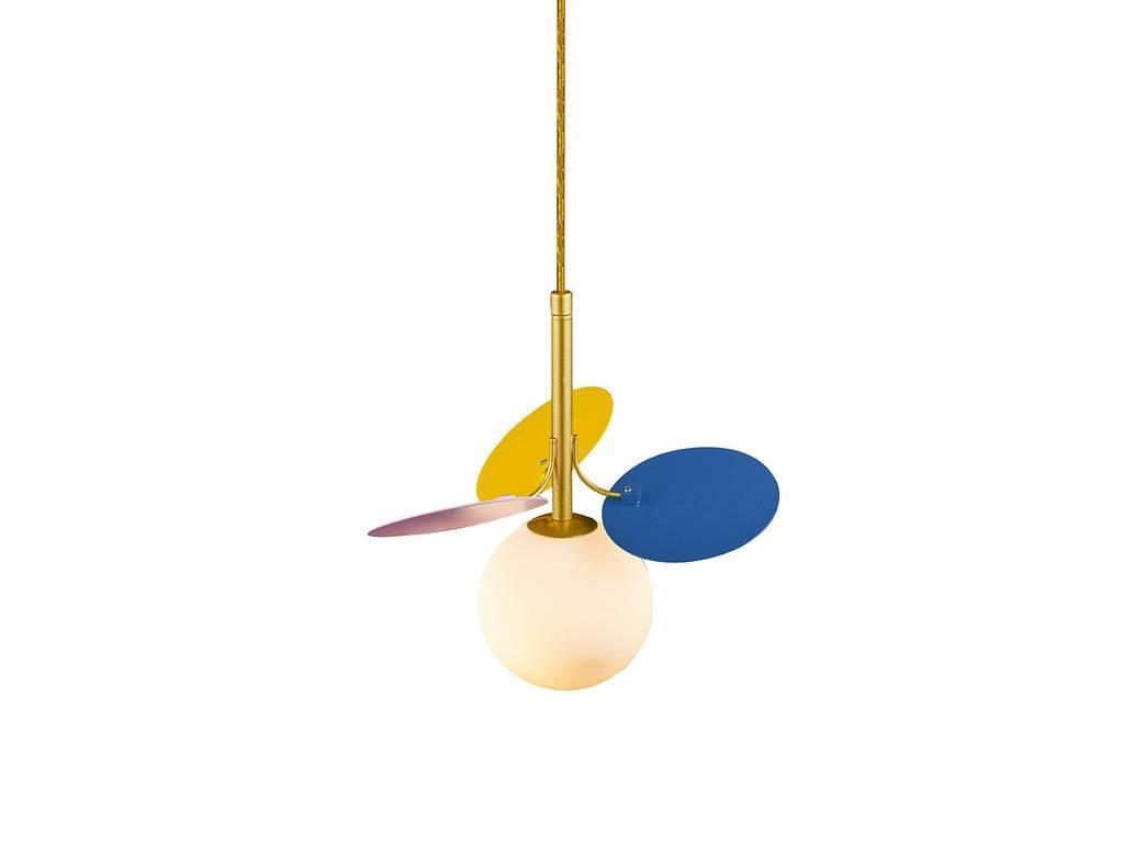 светильник подвесной Loftit Matisse G9 cветодиодная  [10008/1P mult] золото, белый
