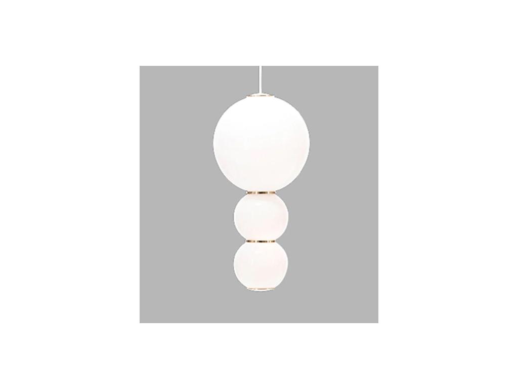 люстра подвесная STG Pearls D   [17544] белый, золото