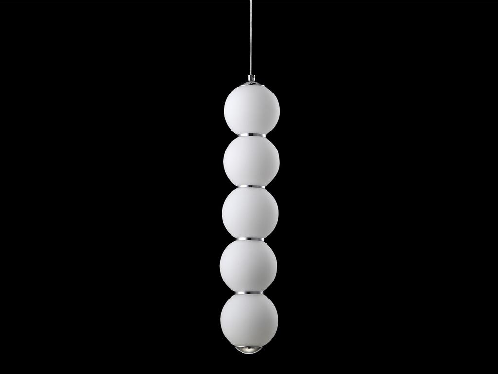 люстра подвесная STG Pearls E   [ 17572] белый, хром