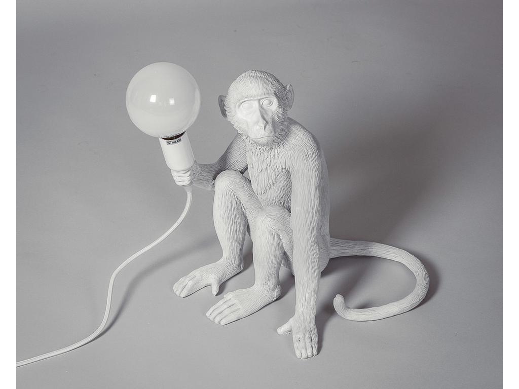 лампа настольная STG The Monkey   [12263] белый