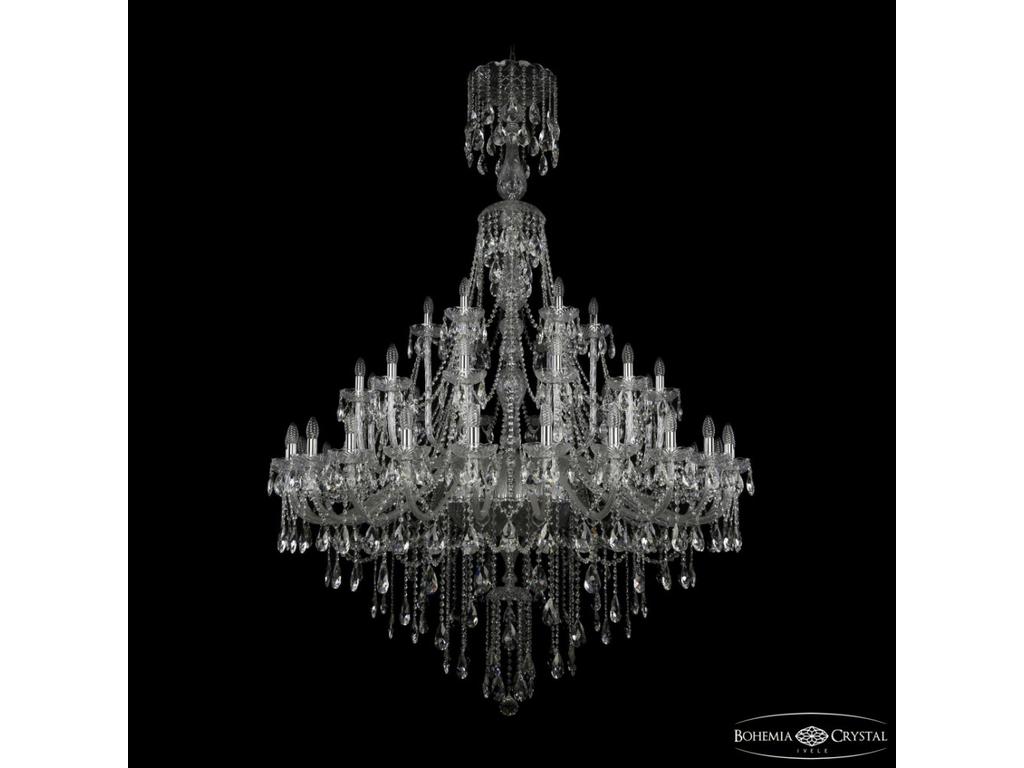 люстра хрустальная Bohemia Ivele Crystal 1415/24+12+6/530/XL-210 Ni   [1415/24+12+6/530/XL-210 Ni] п