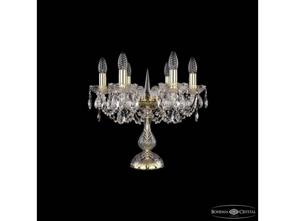 лампа настольная Bohemia Ivele Crystal 1402L/6/141-39 G   [1402L/6/141-39 G] прозрачный