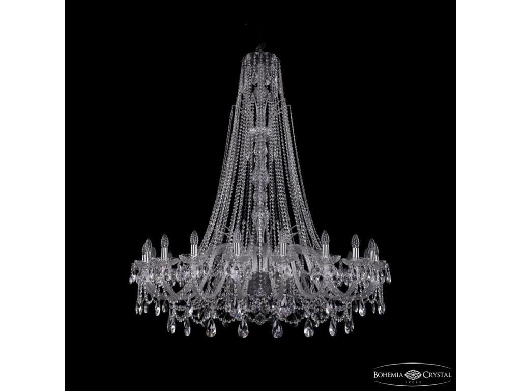 Люстра хрустальная Bohemia Ivele Crystal 1411/20/460/XL-154 Ni