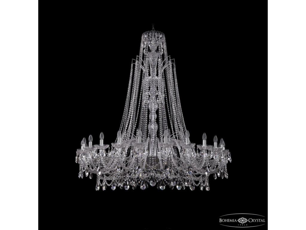 Люстра хрустальная Bohemia Ivele Crystal 1411/24/530/XL-163 Ni