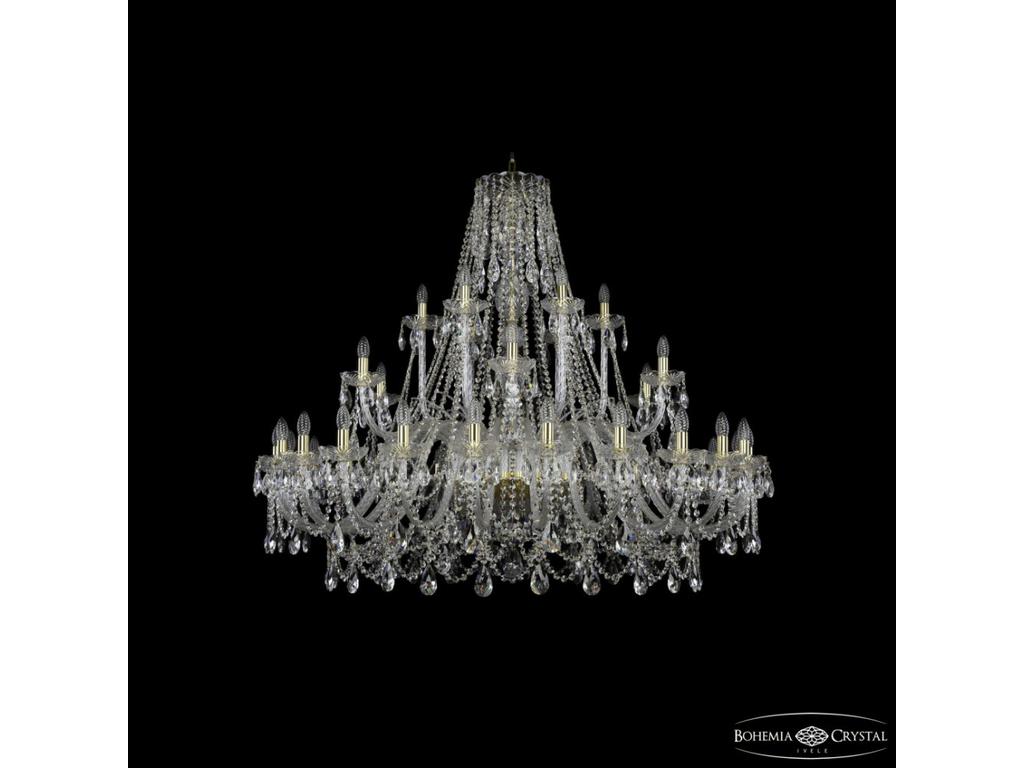 Люстра хрустальная Bohemia Ivele Crystal 1411/24+6+6/530 G