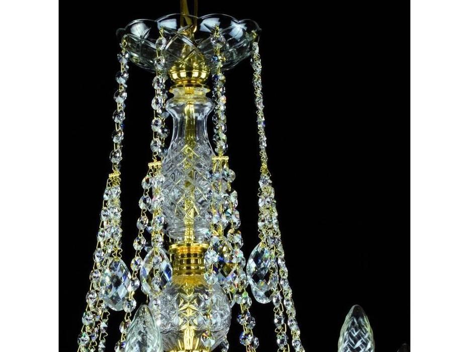 люстра хрустальная Artglass Ariana ARIANA VIII  [ARIANA VIII. CE] шлифованная латунь