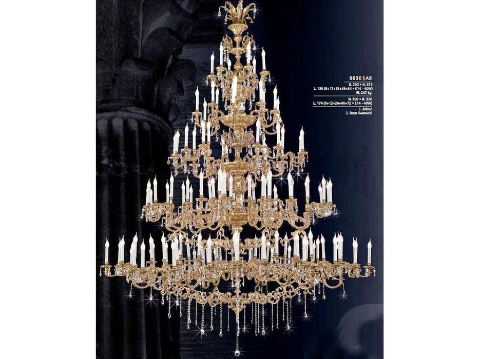 люстра Riperlamp Projects 135 ламп  [003E] золото