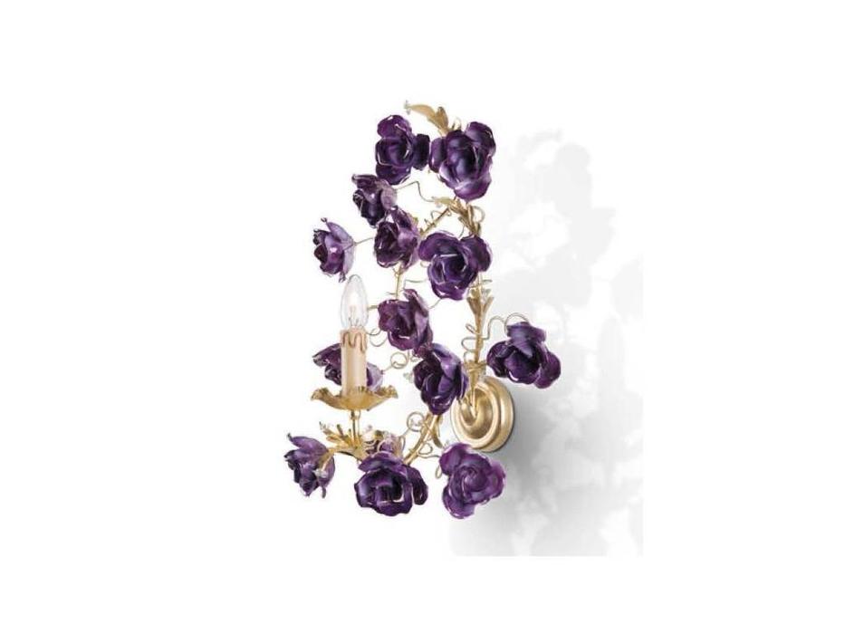 бра Stillux Romantic   [14503/A1C] Foglia oro, violet