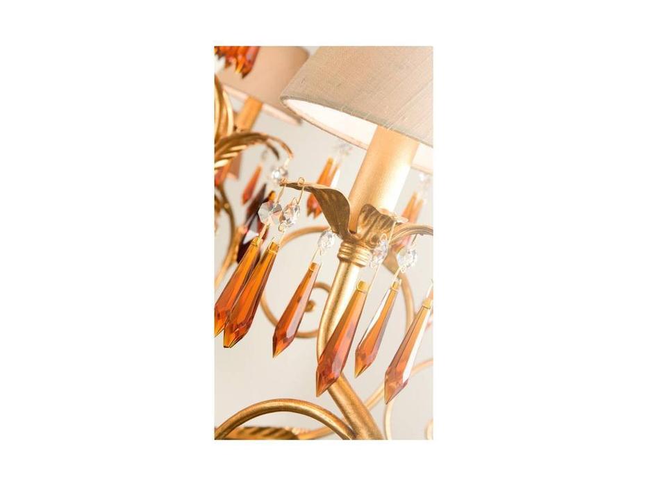 люстра подвесная Euro Lamp Art Acqua   [2763/18LA] золото