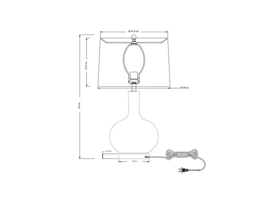 лампа настольная Hermitage Эверли   [P0282TC] бежевый