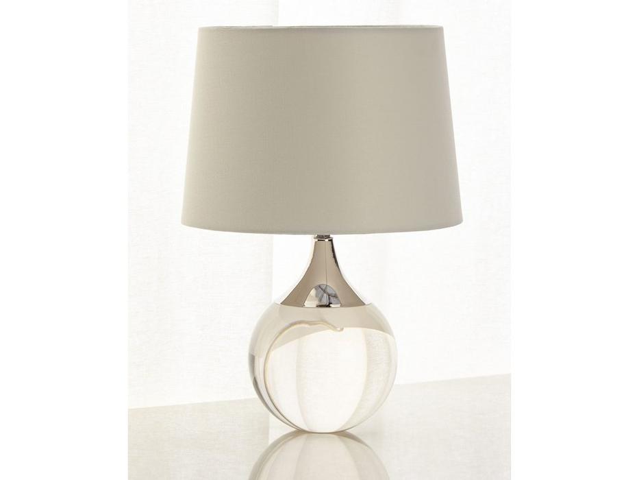 лампа настольная Hermitage Милуоки   [JJ10526-1T] белый, серебро