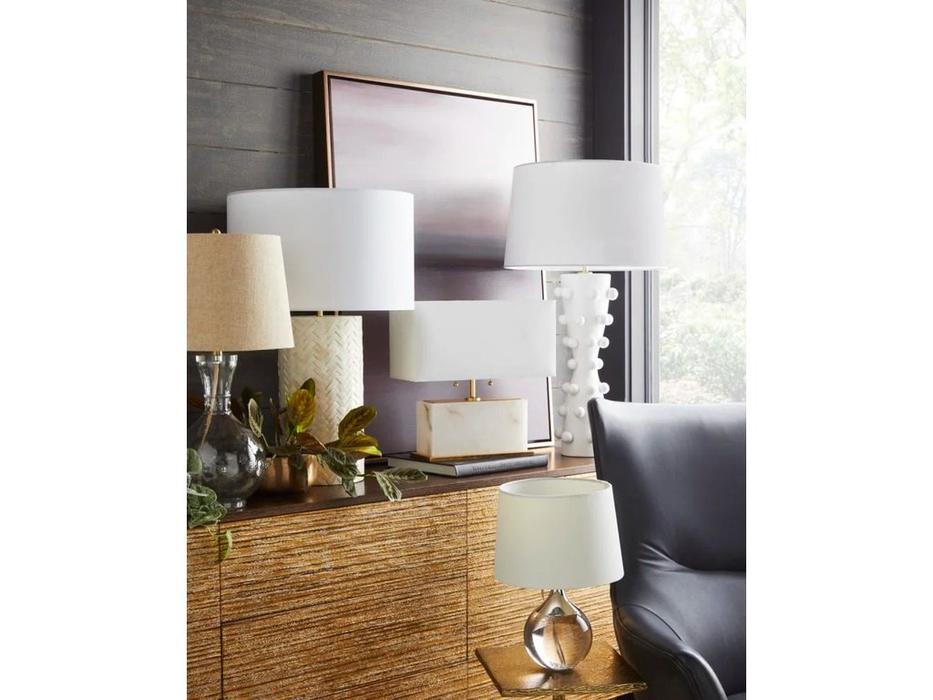 лампа настольная Hermitage Милуоки   [JJ10526-1T] белый, серебро