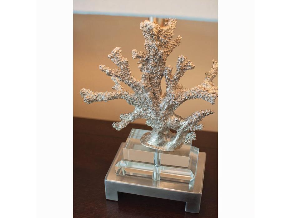 лампа настольная Hermitage Гамильтон   [JJ-10799-1TC] белый, золото