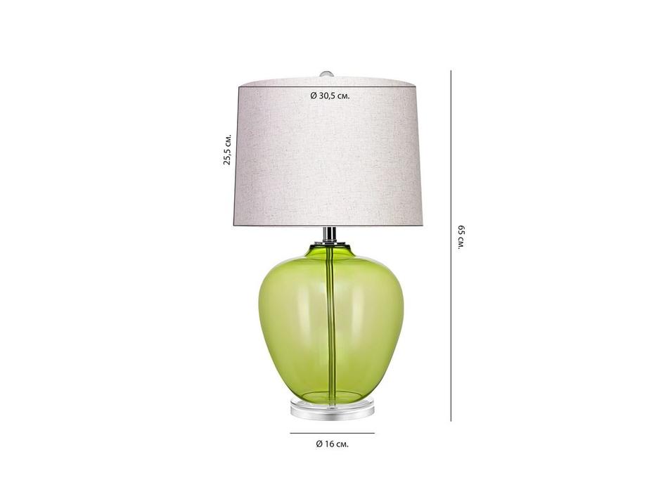 лампа настольная Hermitage Хизер   [LHLTL6013CLM] зеленый, белый
