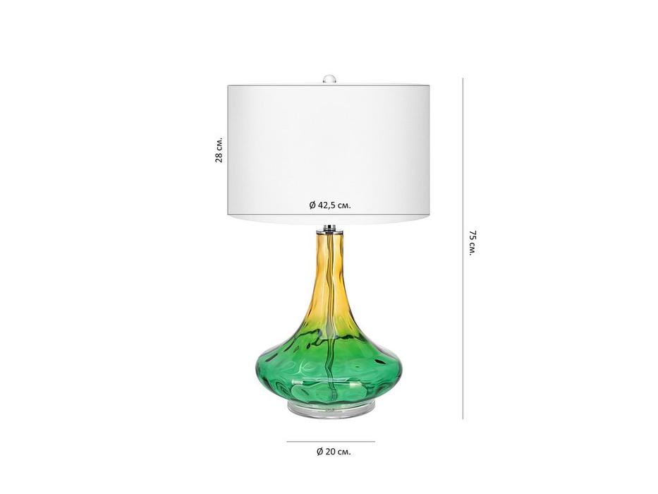 лампа настольная Hermitage Кэндис   [LHLTL1630CLM] желтый, зеленый