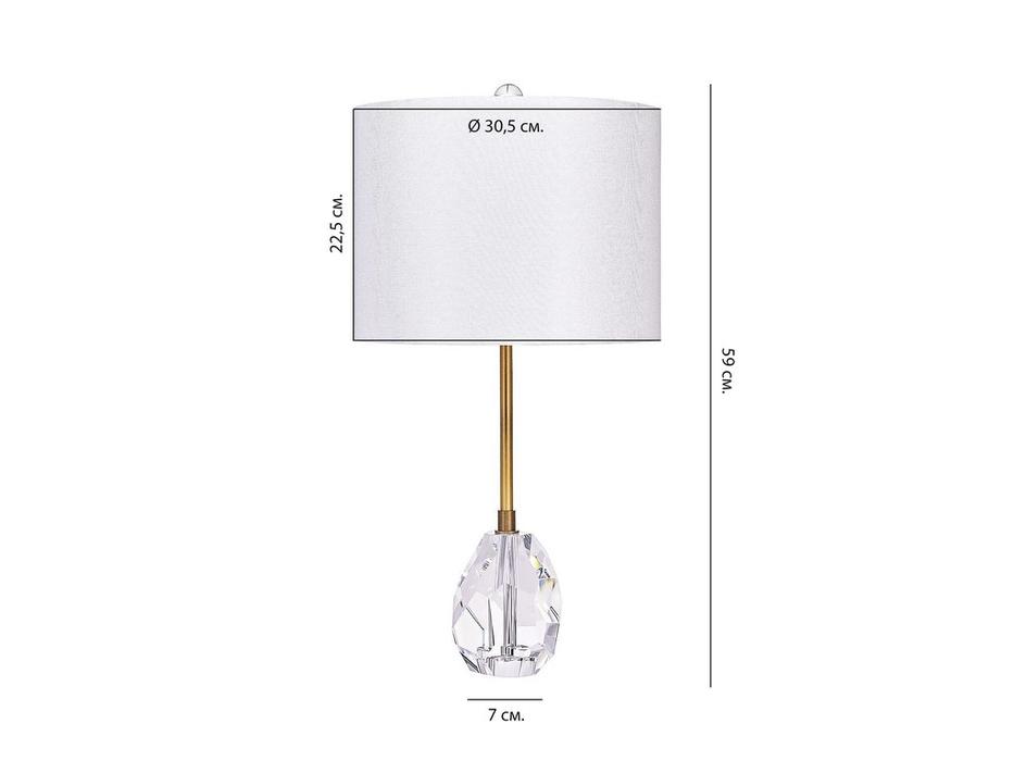 лампа настольная Hermitage Джувел   [ LHLTL6020CLM] белый, золото