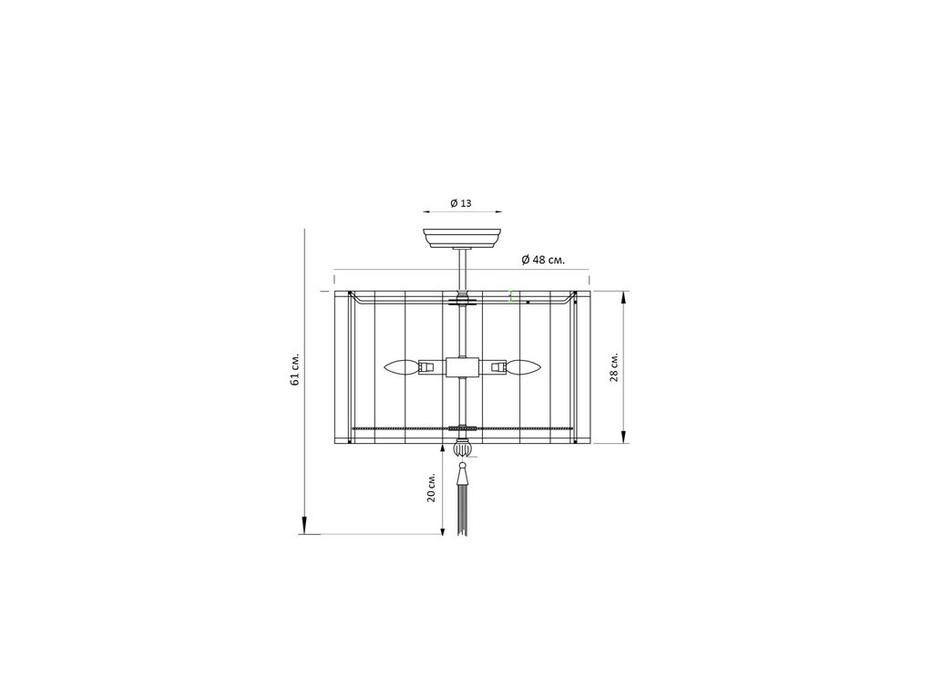 люстра потолочная Hermitage Тампа   [JJ10921-3D] серый