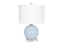 лампа настольная Hermitage Вивиан   [LHLTL6016CLM] голубой, белый