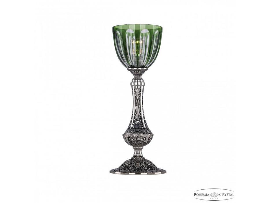 лампа настольная Bohemia Ivele Crystal 71100L/15 NB P1 Clear-Green/H-1H   [71100L/15 NB P1 Clear-Gre