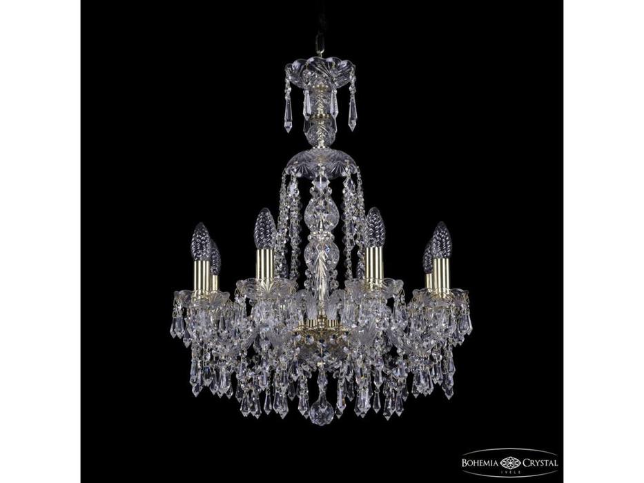 люстра хрустальная Bohemia Ivele Crystal 1403/8/160/XL-60 G   [1403/8/160/XL-60 G] прозрачный