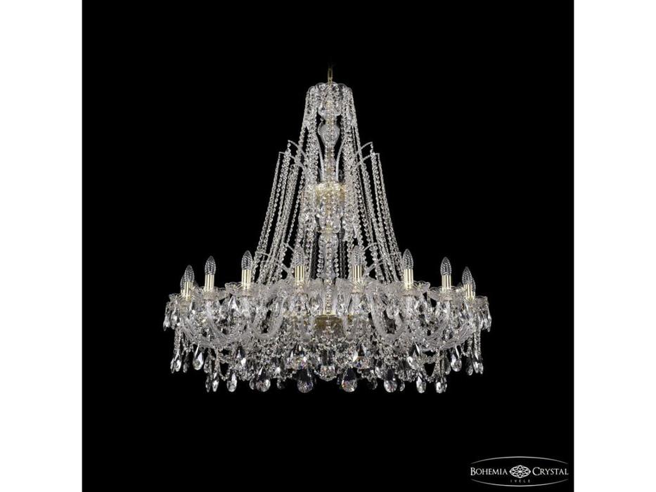 люстра хрустальная Bohemia Ivele Crystal 1411/20/400/XL-120 G   [1411/20/400/XL-120 G] прозрачный