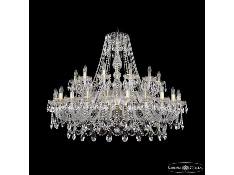 люстра хрустальная Bohemia Ivele Crystal 1411/24+12/460 G   [1411/24+12/460 G] прозрачный